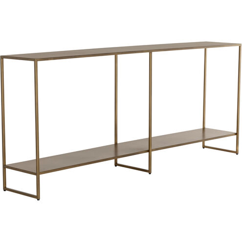 Eiffel 80 X 14 inch Antique Brass Console Table